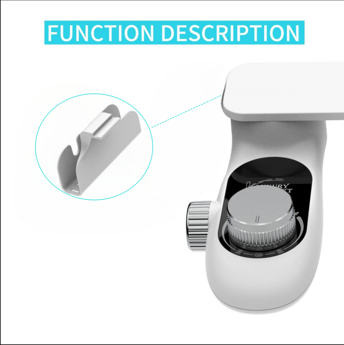 Foldable, Self-Cleaning and Retractable Nozzle, Fresh Water Spray Non-Electric Mechanical Toilet bidet Seat Attachment