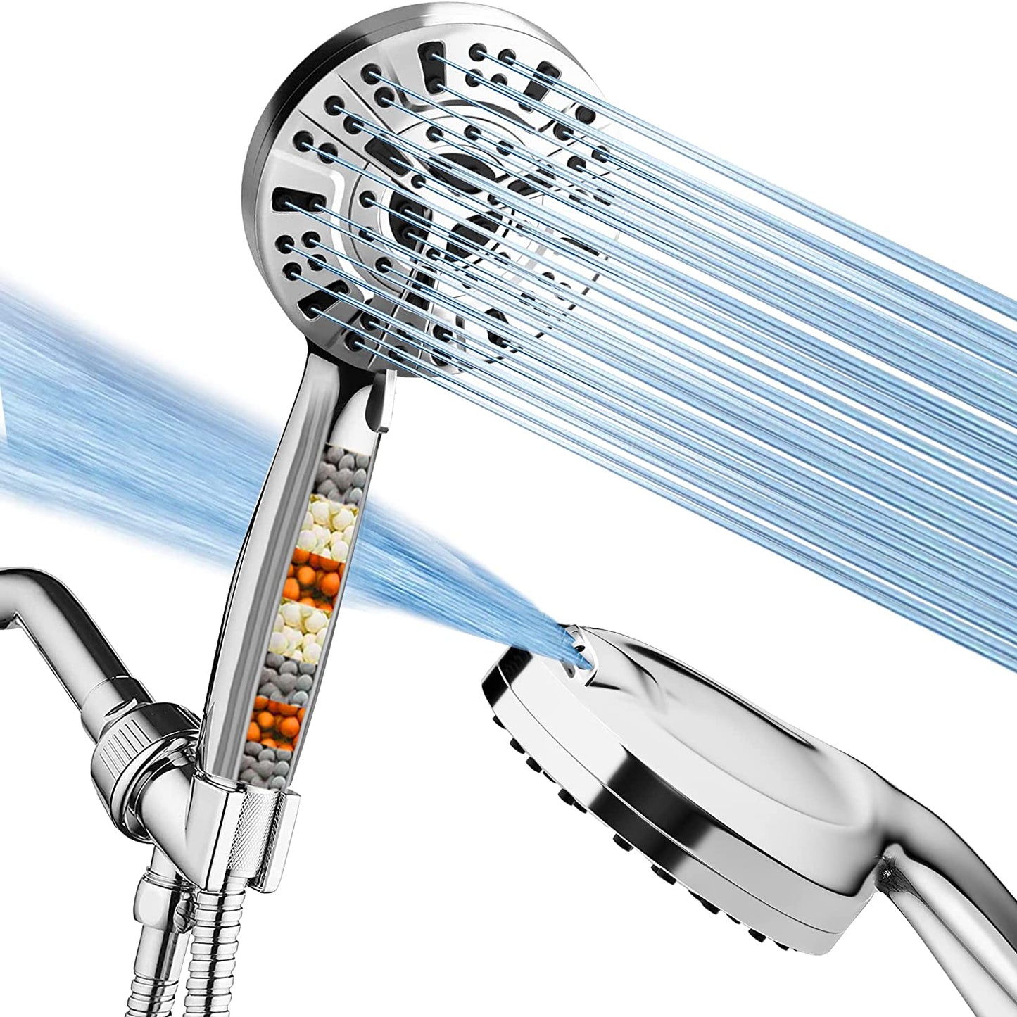 Handheld Shower Head 8+2 Spray Settings High Pressure Handheld Shower Head with 2 jet spray