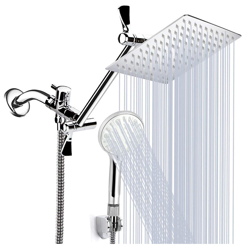 Spare parts filter water saving chrome bathroom filtration hand shower system rainfall shower heads with arm