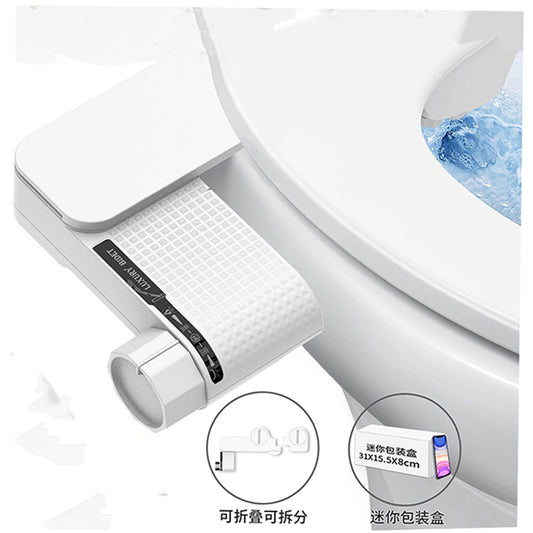 Simple Slim Dual Nozzle Bidet Attachment With Nozzle Self-cleaning, Hot Selling Non Electric Shattaf Bidet Toilet Seat