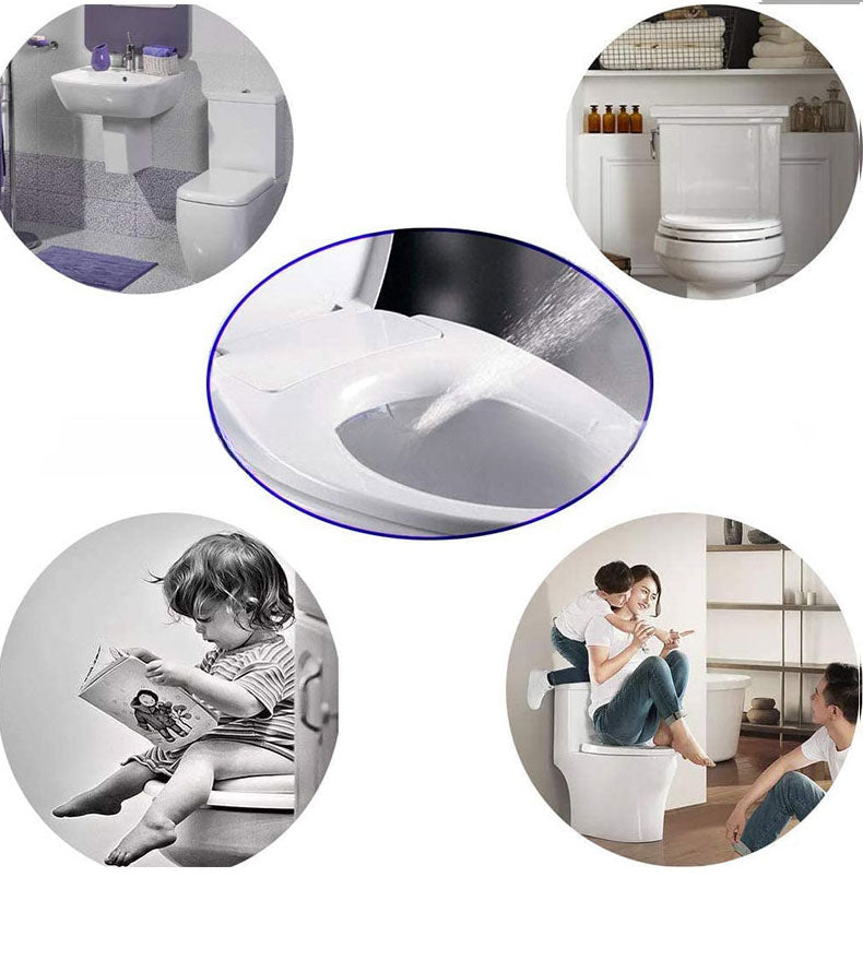 Non-Electric Dual Nozzle Bidet Toilet Seat Attachment