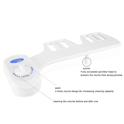 Bidet Toilet Seat Attachment Non-Electric Self Cleaning Water Sprayer Bidet