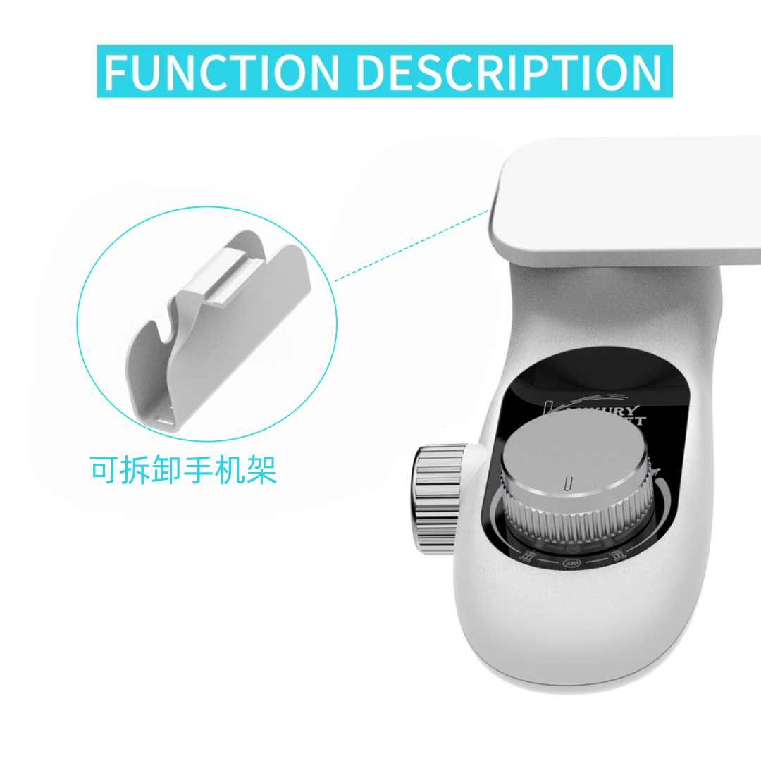 Non-electric filter Bidet phone Toilet Seat Custom Retractable Dual Nozzle Bidet Attachment for Bathroom